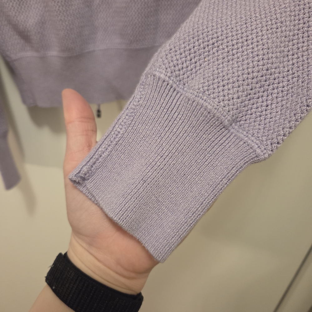 Lilac Textured Varsity Jacket - image 6